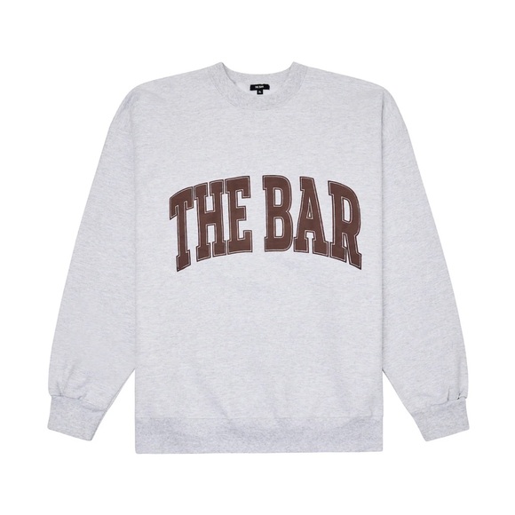 The Bar Tops - The Bar Gray Sweatshirt with Brown Logo